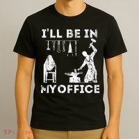Ill Be In My Office Forging Blacksmith Forge Tools T-Shirt thumb 3