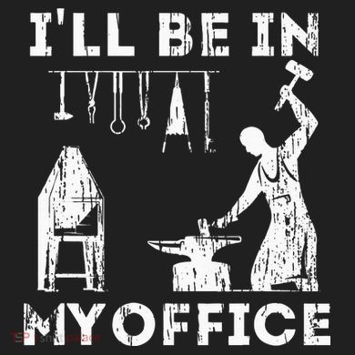 Ill Be In My Office Forging Blacksmith Forge Tools 24oz Duet Stainless Steel Tumbler