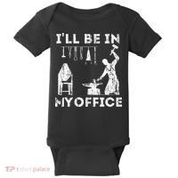 Ill Be In My Office Forging Blacksmith Forge Tools Baby Bodysuit thumb 0