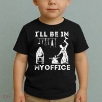 Ill Be In My Office Forging Blacksmith Forge Tools Toddler T-Shirt thumb 2