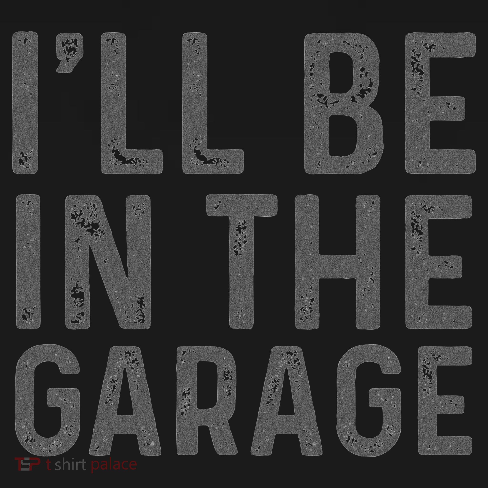 I'll Be in The Garage Mechanic Dad Joke Handyman Grandpa Fun Apron