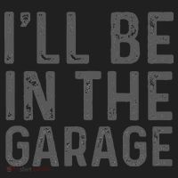 I'll Be in The Garage Mechanic Dad Joke Handyman Grandpa Fun Golf Towel thumb 3
