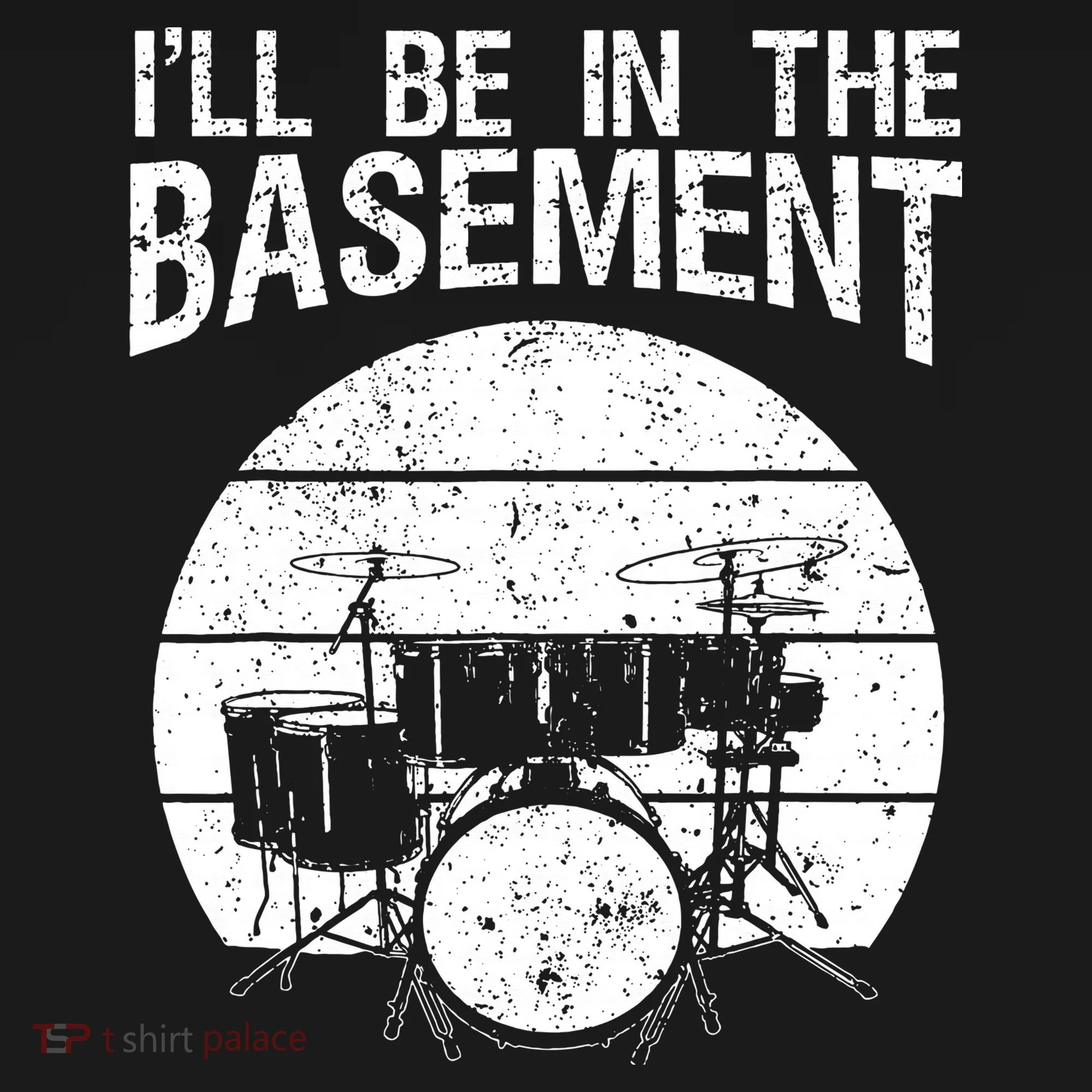 I'll Be In The Basement Drum Set Drumming Drummer Hoodie