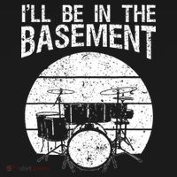 I'll Be In The Basement Drum Set Drumming Drummer Apron thumb 3