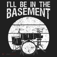 I'll Be In The Basement Drum Set Drumming Drummer Beanie thumb 2