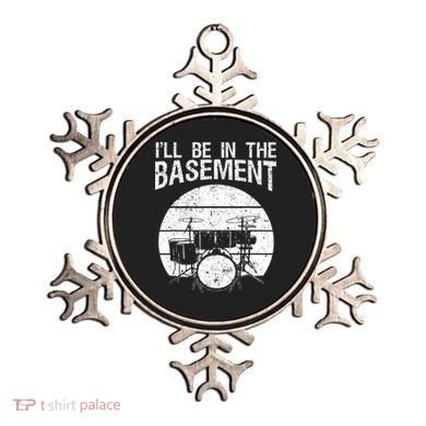 I'll Be In The Basement Drum Set Drumming Drummer Ornament