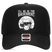 I'll Be In The Basement Drum Set Drumming Drummer Hat thumb 0