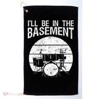 I'll Be In The Basement Drum Set Drumming Drummer Golf Towel thumb 0
