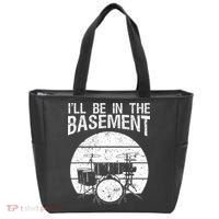 I'll Be In The Basement Drum Set Drumming Drummer Tote Bag thumb 0
