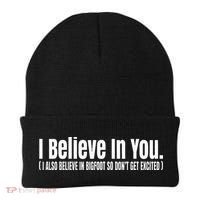 I Believe In You But I Also Believe In Bigfoot Beanie thumb 0