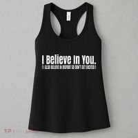 I Believe In You But I Also Believe In Bigfoot Women's Tank Top thumb 3