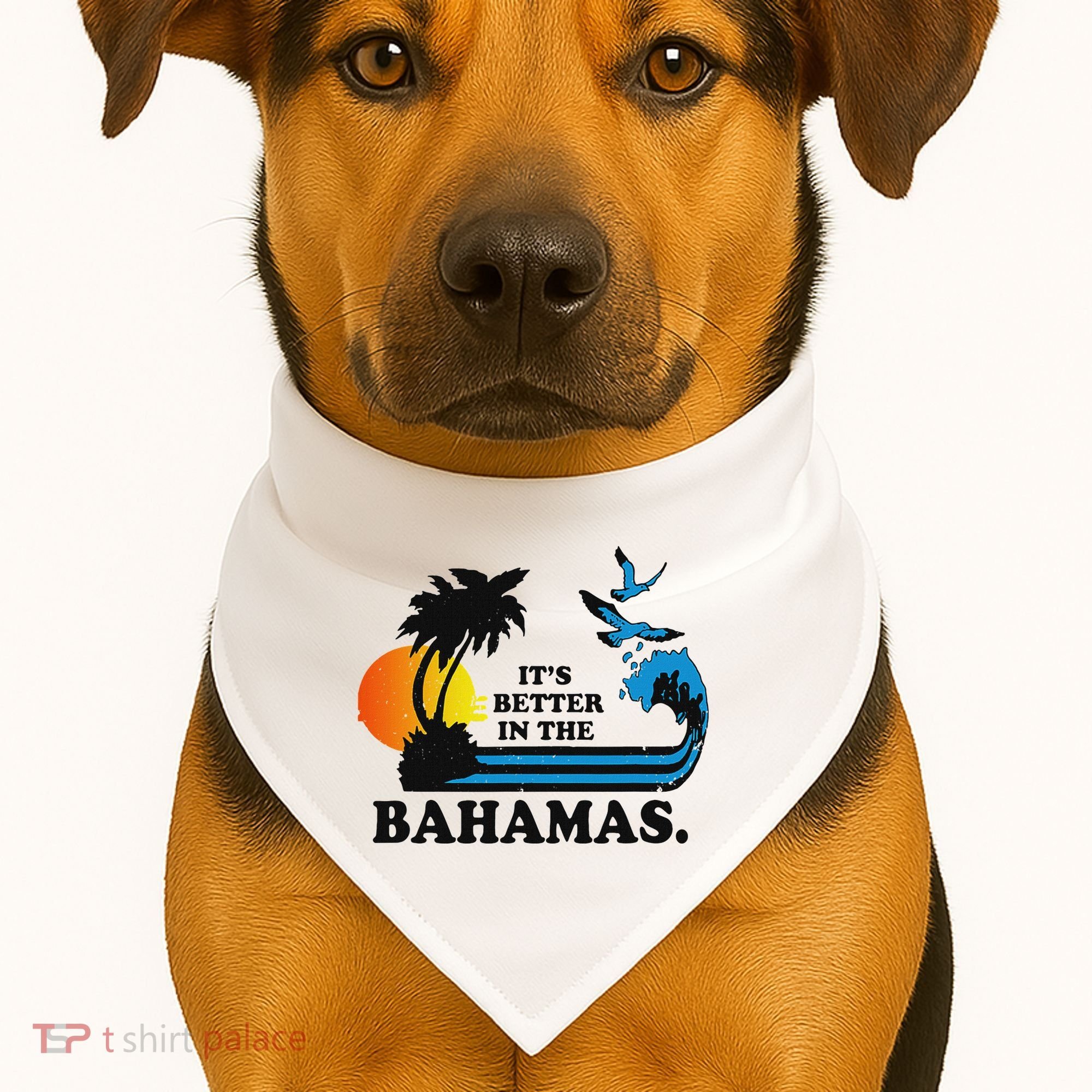 ItS Better In The Bahamas USA-Made Doggie Bandana