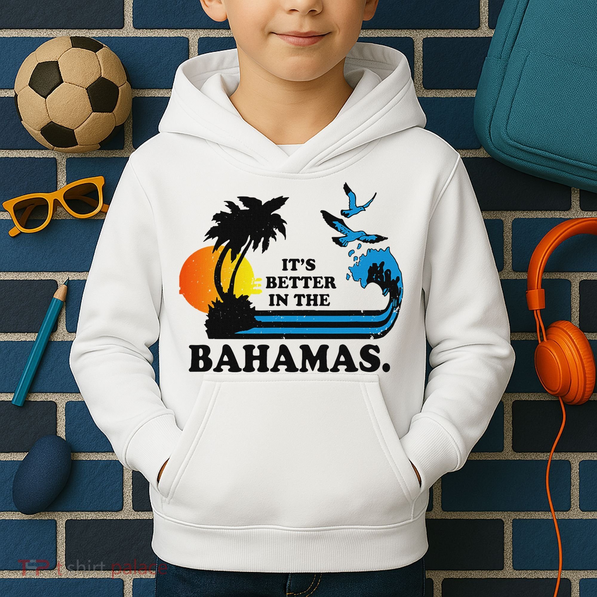 ItS Better In The Bahamas Kids Hoodie