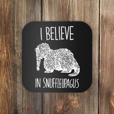I Believe In Snuffleupagus Coaster