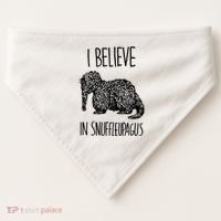 I Believe In Snuffleupagus USA-Made Doggie Bandana thumb 0