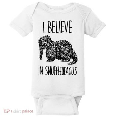 I Believe In Snuffleupagus Baby Bodysuit