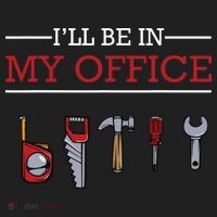 Ill Be In My Office Funny Handyman Woodworking Gift Ideas Hat thumb 2