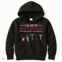Ill Be In My Office Funny Handyman Woodworking Gift Ideas Kids Hoodie thumb 0