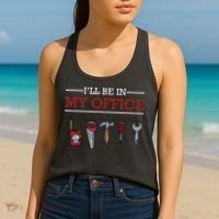 Ill Be In My Office Funny Handyman Woodworking Gift Ideas Women's Tank Top thumb 2