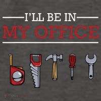 Ill Be In My Office Funny Handyman Woodworking Gift Ideas Women's Tank Top thumb 5