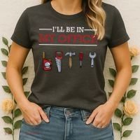 Ill Be In My Office Funny Handyman Woodworking Gift Ideas Women's T-Shirt thumb 2