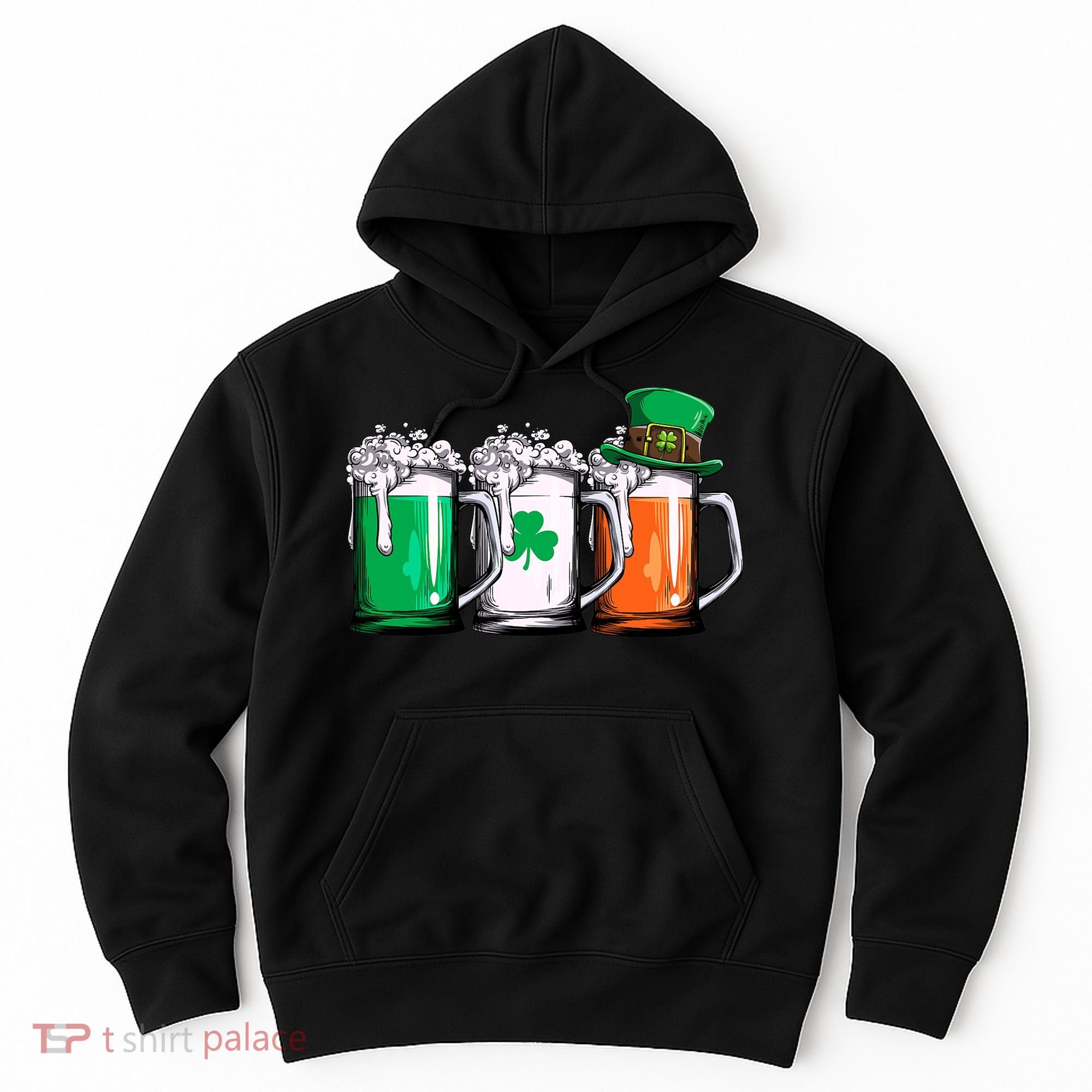 Irish Beer Ireland Flag St Patricks Day Men Women Leprechaun Hoodie