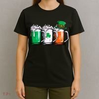Irish Beer Ireland Flag St Patricks Day Men Women Leprechaun T-Shirt thumb 4