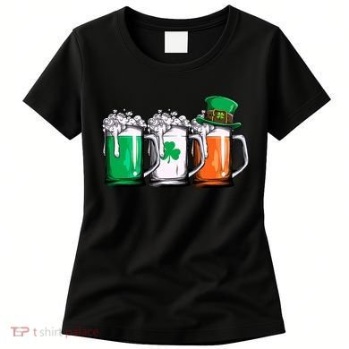 Irish Beer Ireland Flag St Patricks Day Men Women Leprechaun Women's T-Shirt
