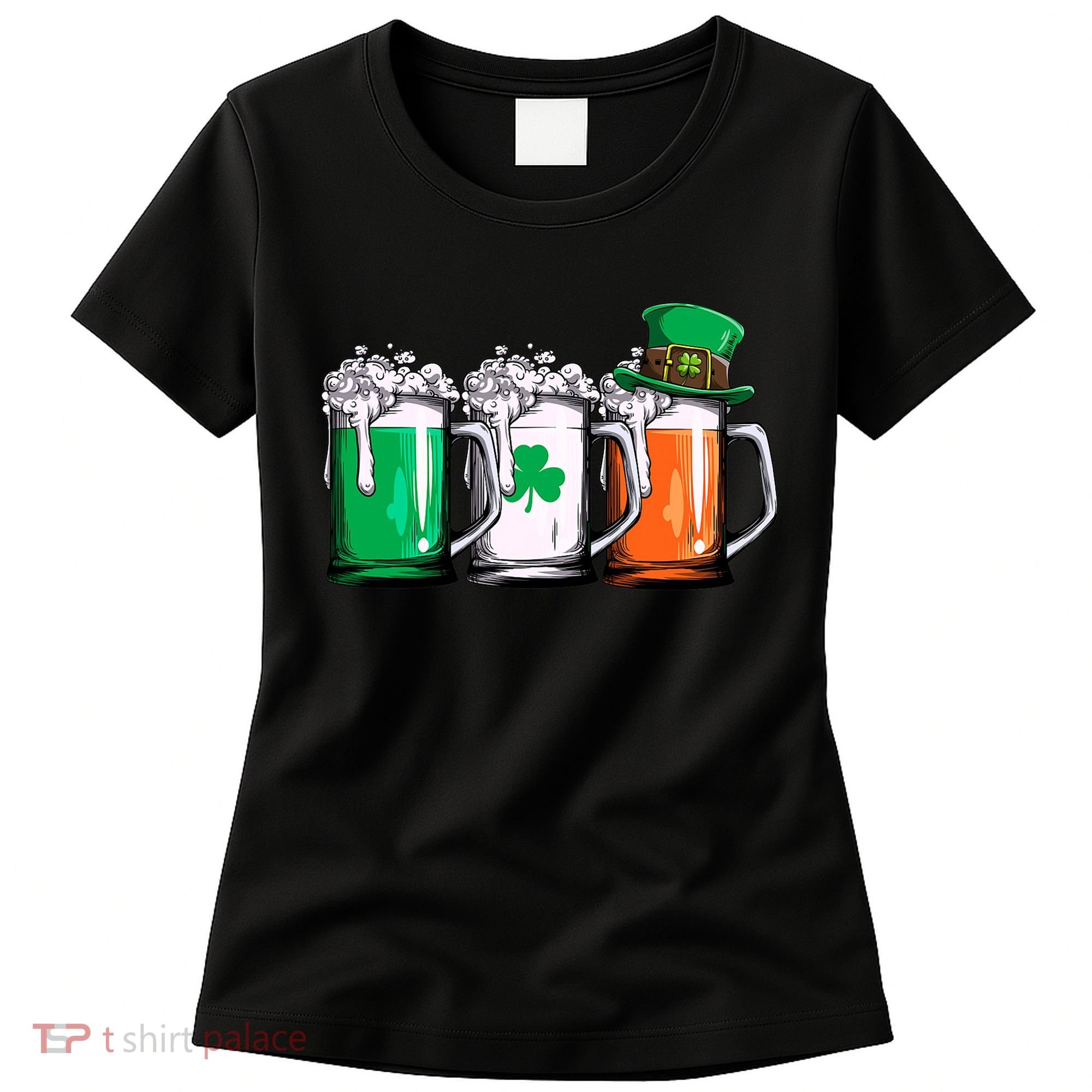 Irish Beer Ireland Flag St Patricks Day Men Women Leprechaun Women's T-Shirt
