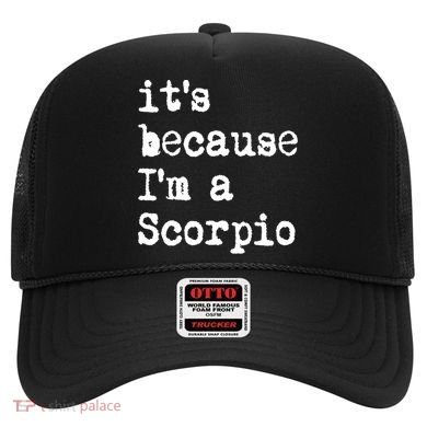Its Because Im A Scorpio Af Horoscope Zodiac Sign Astrology Gift Hat