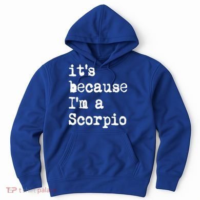 Its Because Im A Scorpio Af Horoscope Zodiac Sign Astrology Gift Hoodie