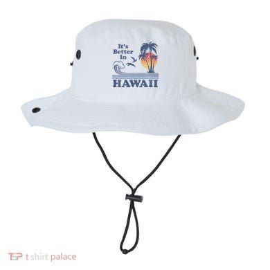 It's Better In Hawaii Beach Vacation Retro Vintage 80's 70's Bucket Hat