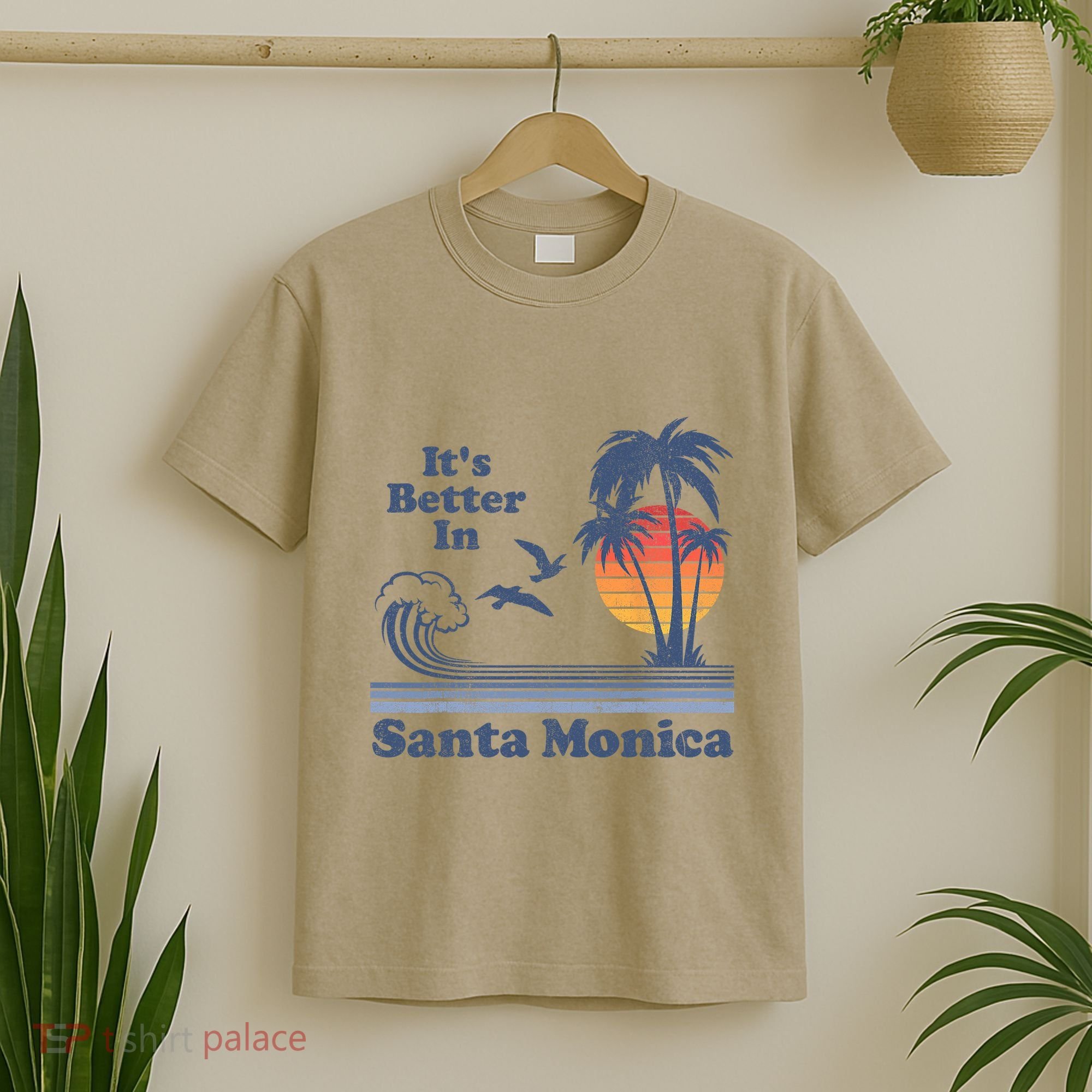 Its Better In Santa Monica California Retro Vintage 80s 70s T-Shirt