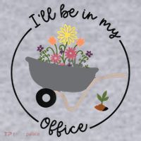 I'll Be In My Office Garden Funny Distressed Gardening Women's Sweatshirt thumb 2