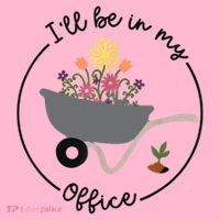 I'll Be In My Office Garden Funny Distressed Gardening Coaster thumb 2