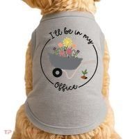 I'll Be In My Office Garden Funny Distressed Gardening Doggie Tank thumb 0
