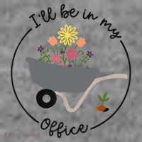 I'll Be In My Office Garden Funny Distressed Gardening Hoodie thumb 2