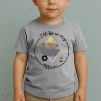 I'll Be In My Office Garden Funny Distressed Gardening Toddler T-Shirt thumb 2