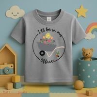 I'll Be In My Office Garden Funny Distressed Gardening Toddler T-Shirt thumb 3