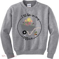 I'll Be In My Office Garden Funny Distressed Gardening Kids Sweatshirt thumb 0