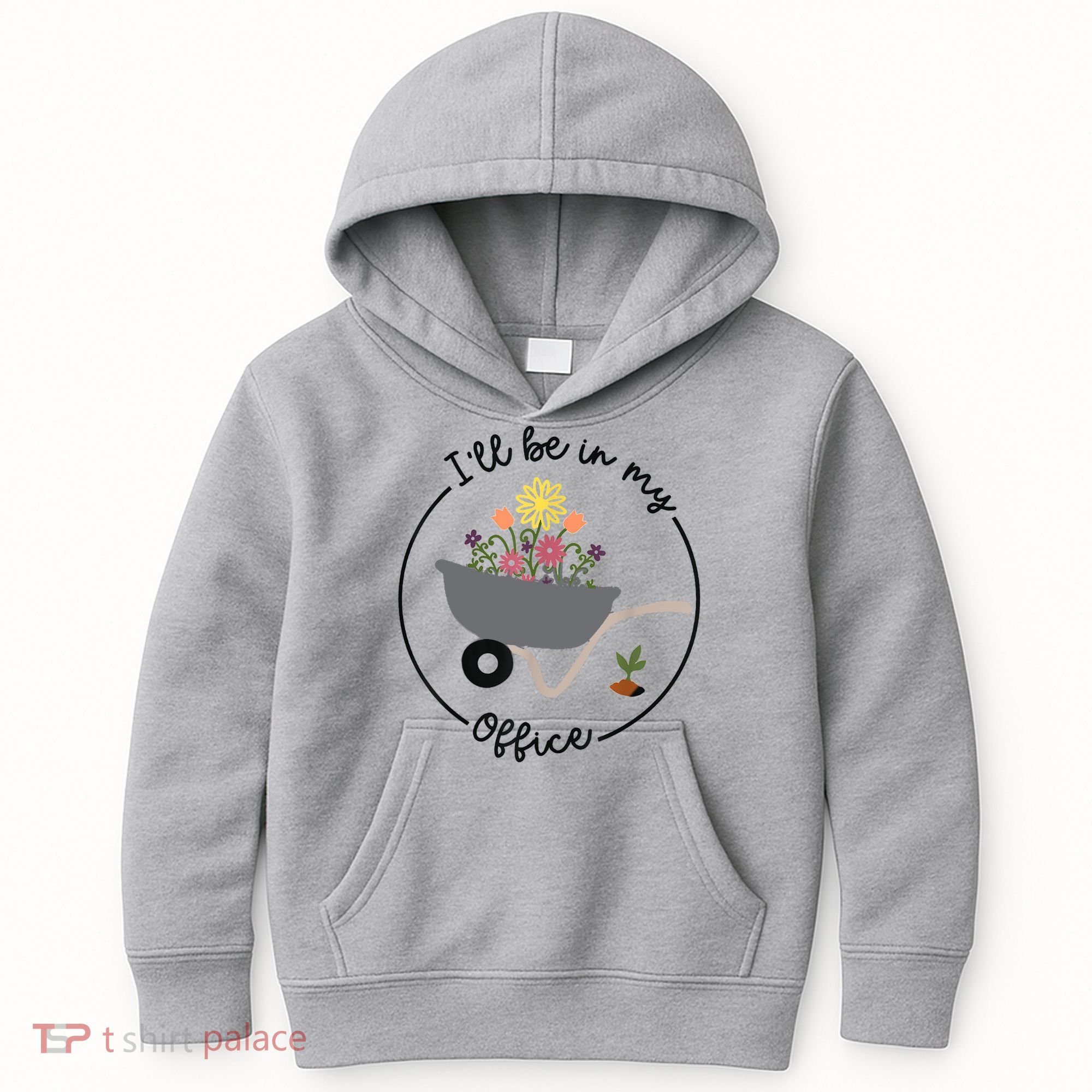 I'll Be In My Office Garden Funny Distressed Gardening Kids Hoodie