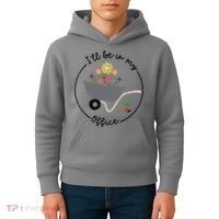 I'll Be In My Office Garden Funny Distressed Gardening Kids Hoodie thumb 4