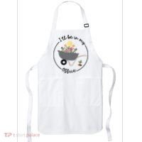 I'll Be In My Office Garden Funny Distressed Gardening Apron thumb 0