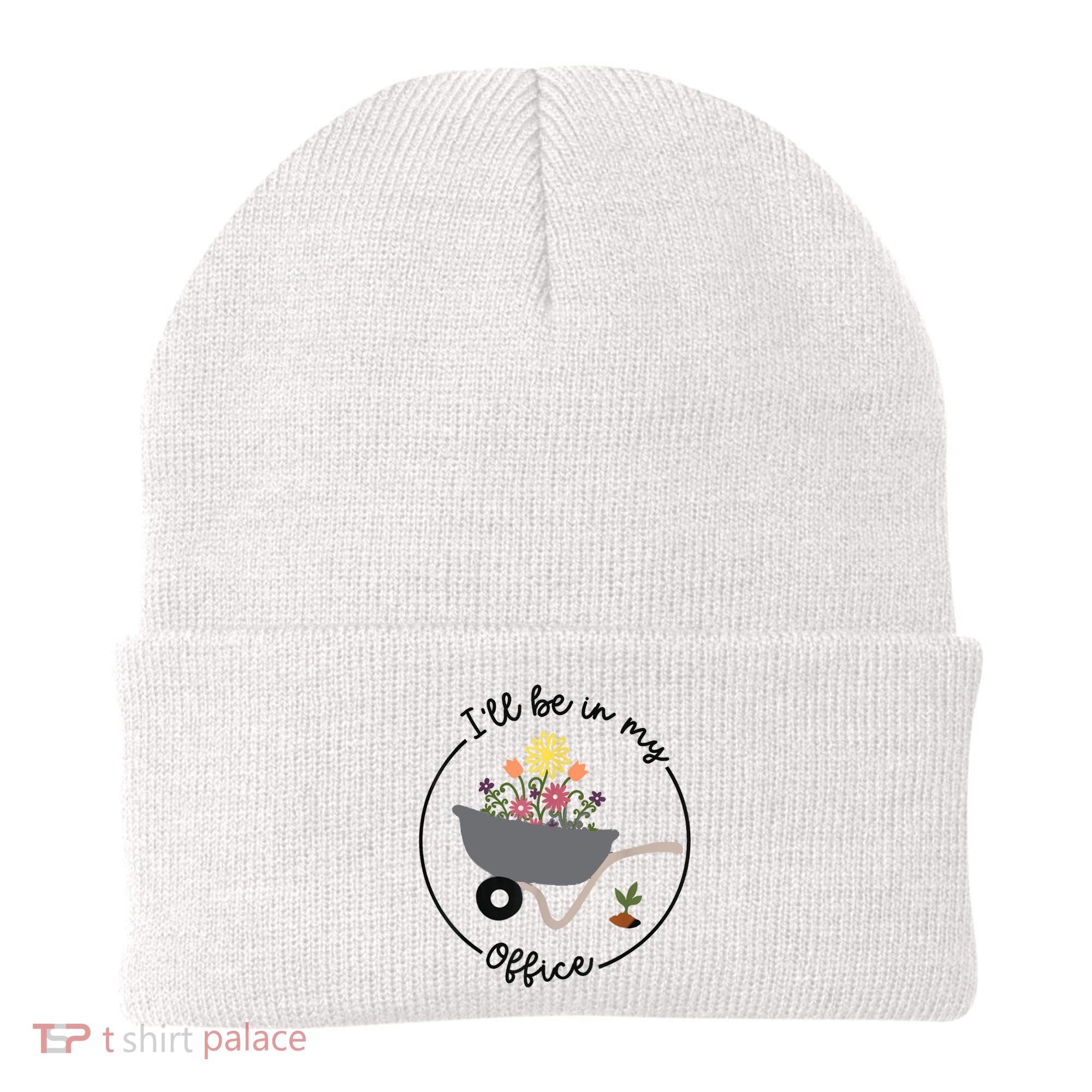 I'll Be In My Office Garden Funny Distressed Gardening Beanie