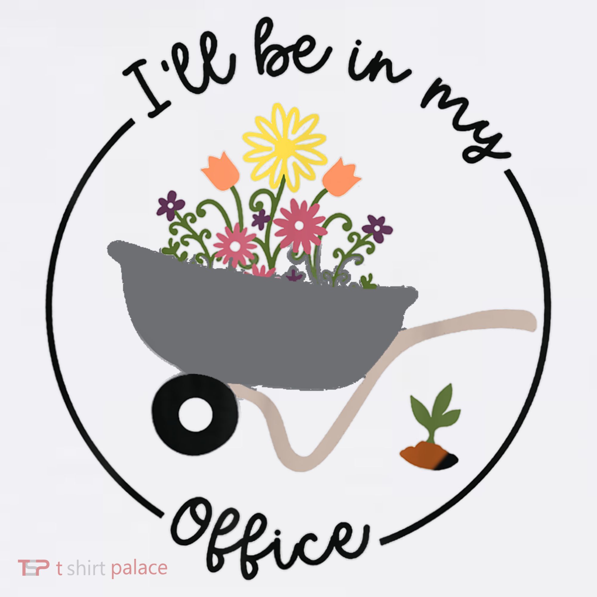 I'll Be In My Office Garden Funny Distressed Gardening Beanie