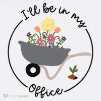 I'll Be In My Office Garden Funny Distressed Gardening Hat thumb 2