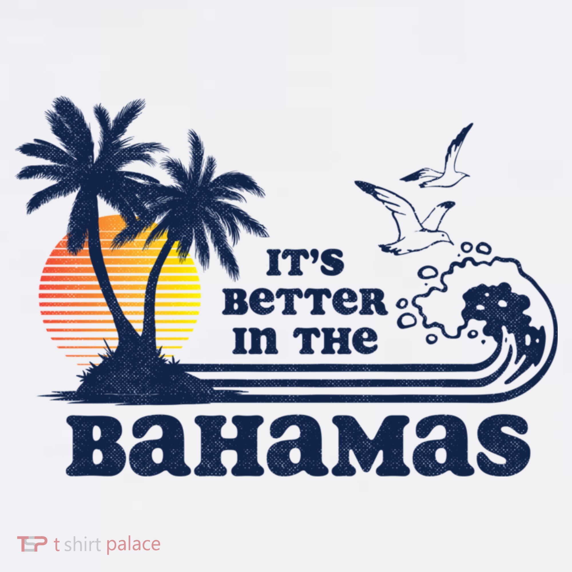It's Better In The Bahamas Vintage 80s 70s Graphic T-Shirt