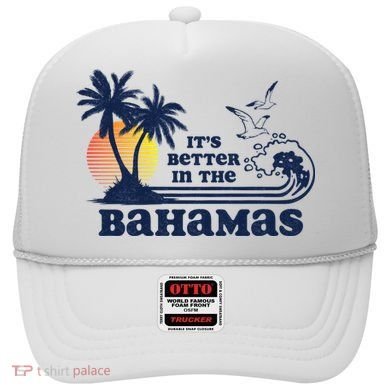 It's Better In The Bahamas Vintage 80s 70s Graphic Hat
