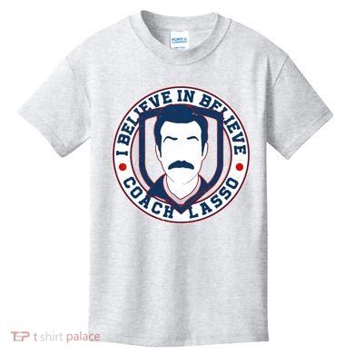 I Believe In Believe Coach Lasso Emblem Kids T-Shirt