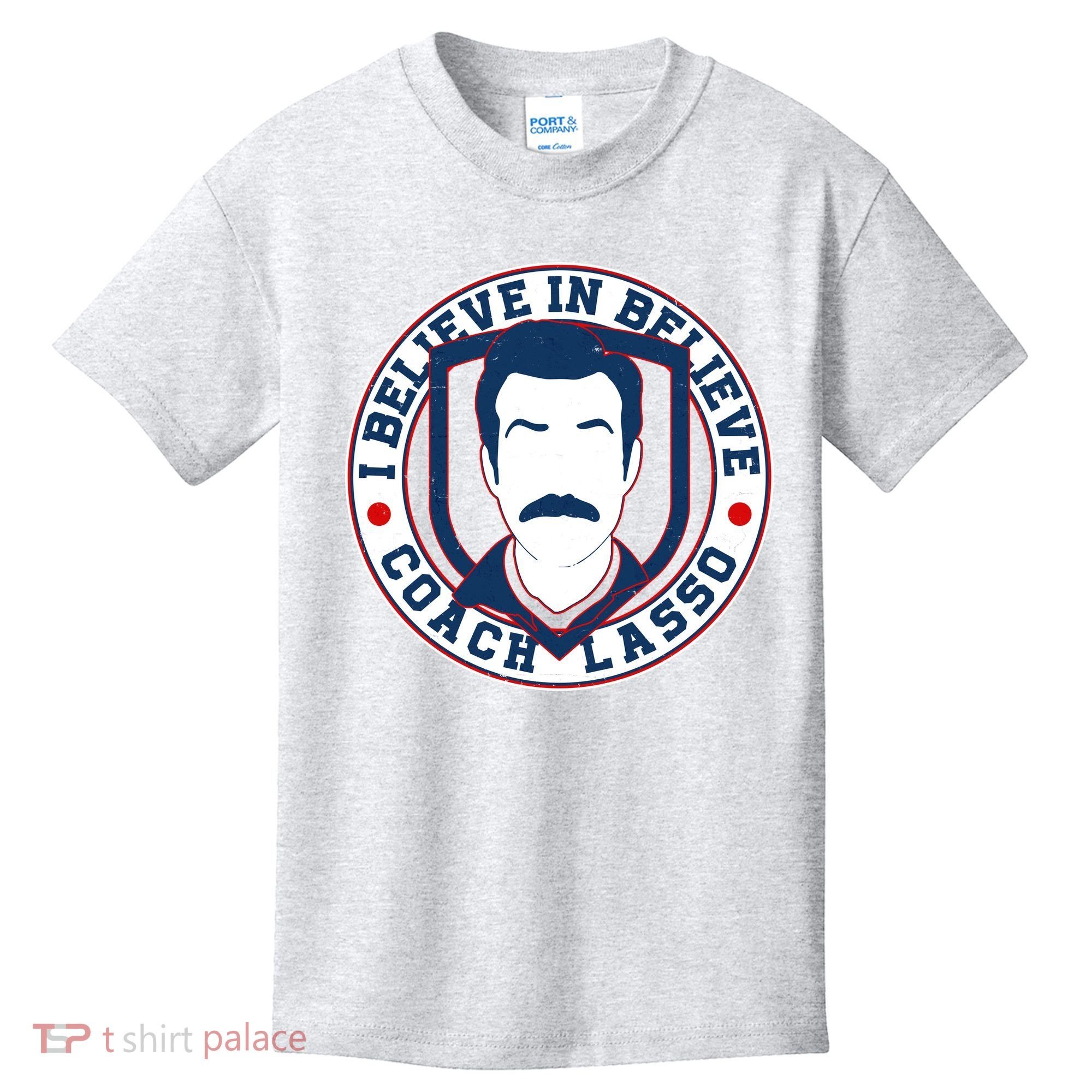 I Believe In Believe Coach Lasso Emblem Kids T-Shirt